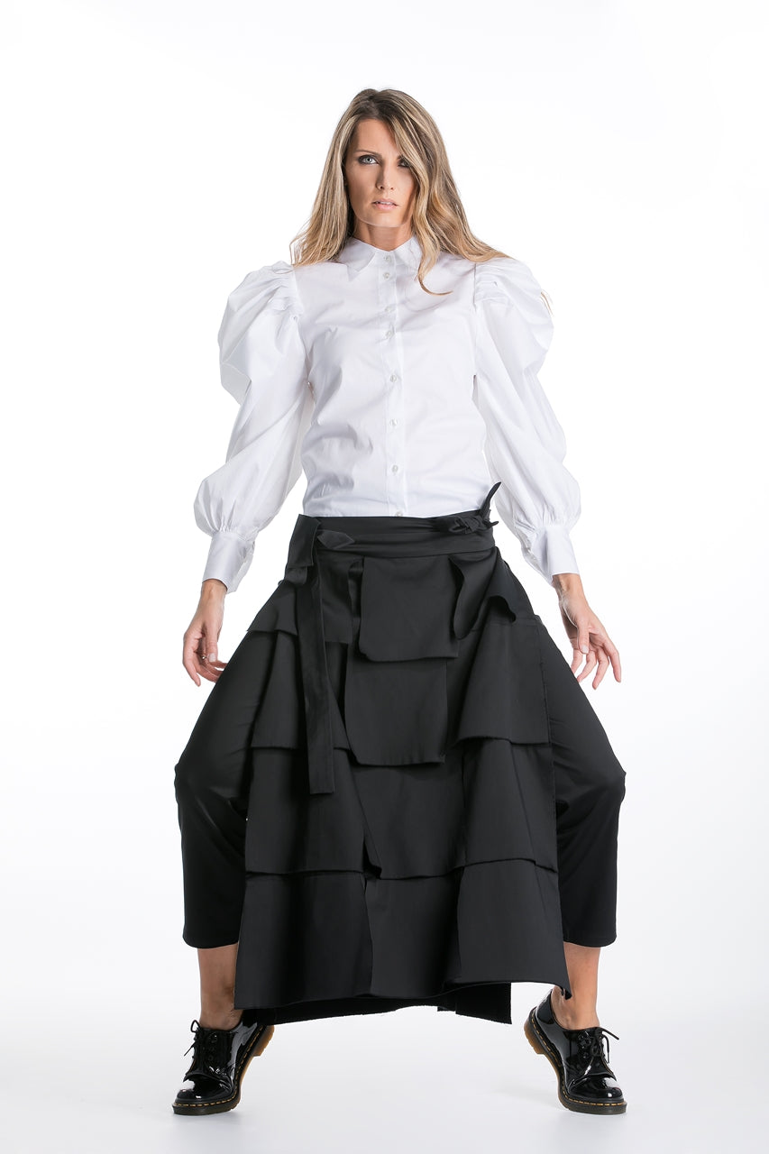 Pants With Detachable Skirt