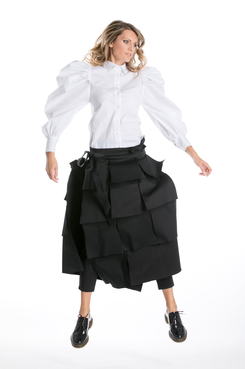 Pants With Detachable Skirt