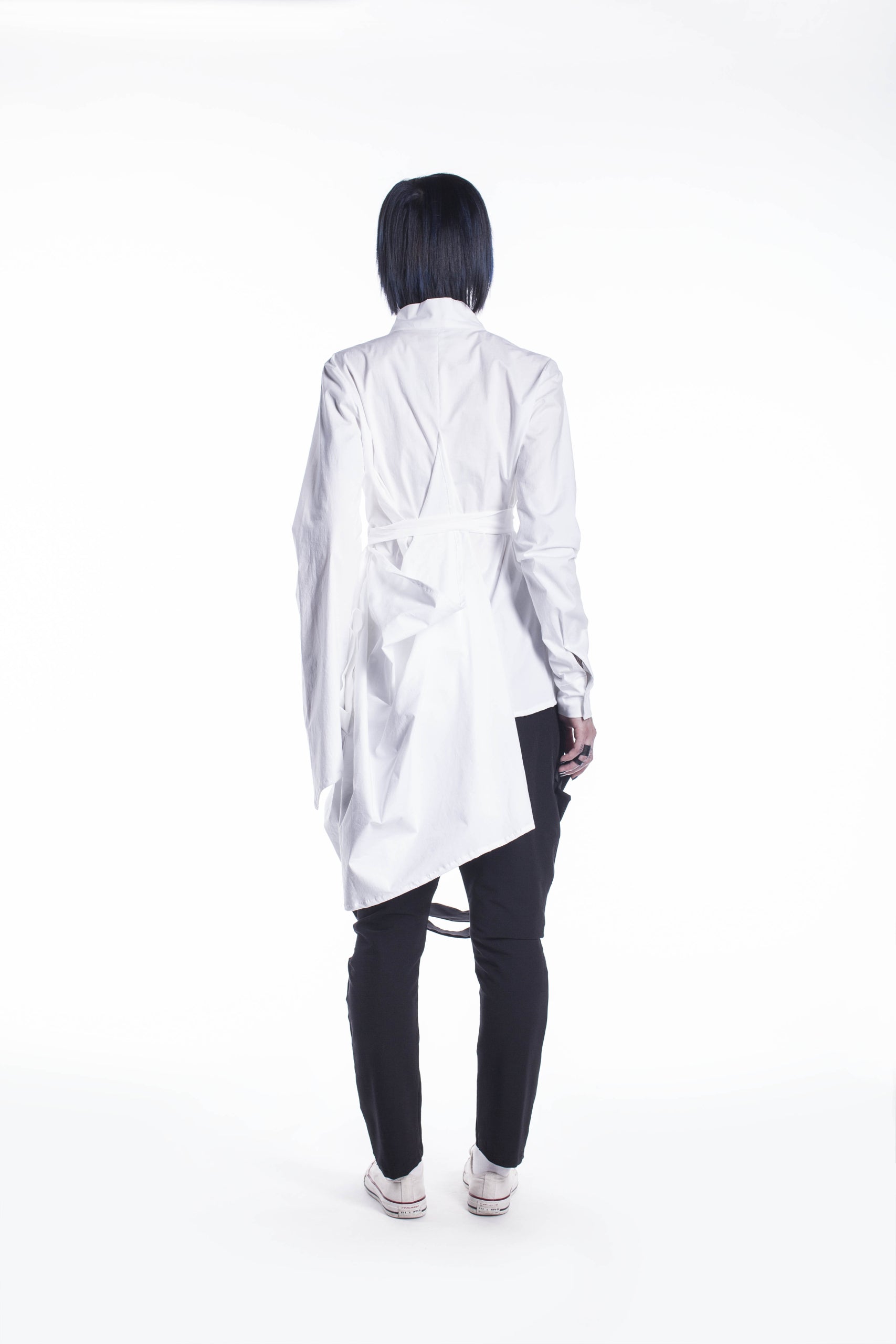 Asymmetrical White Shirt