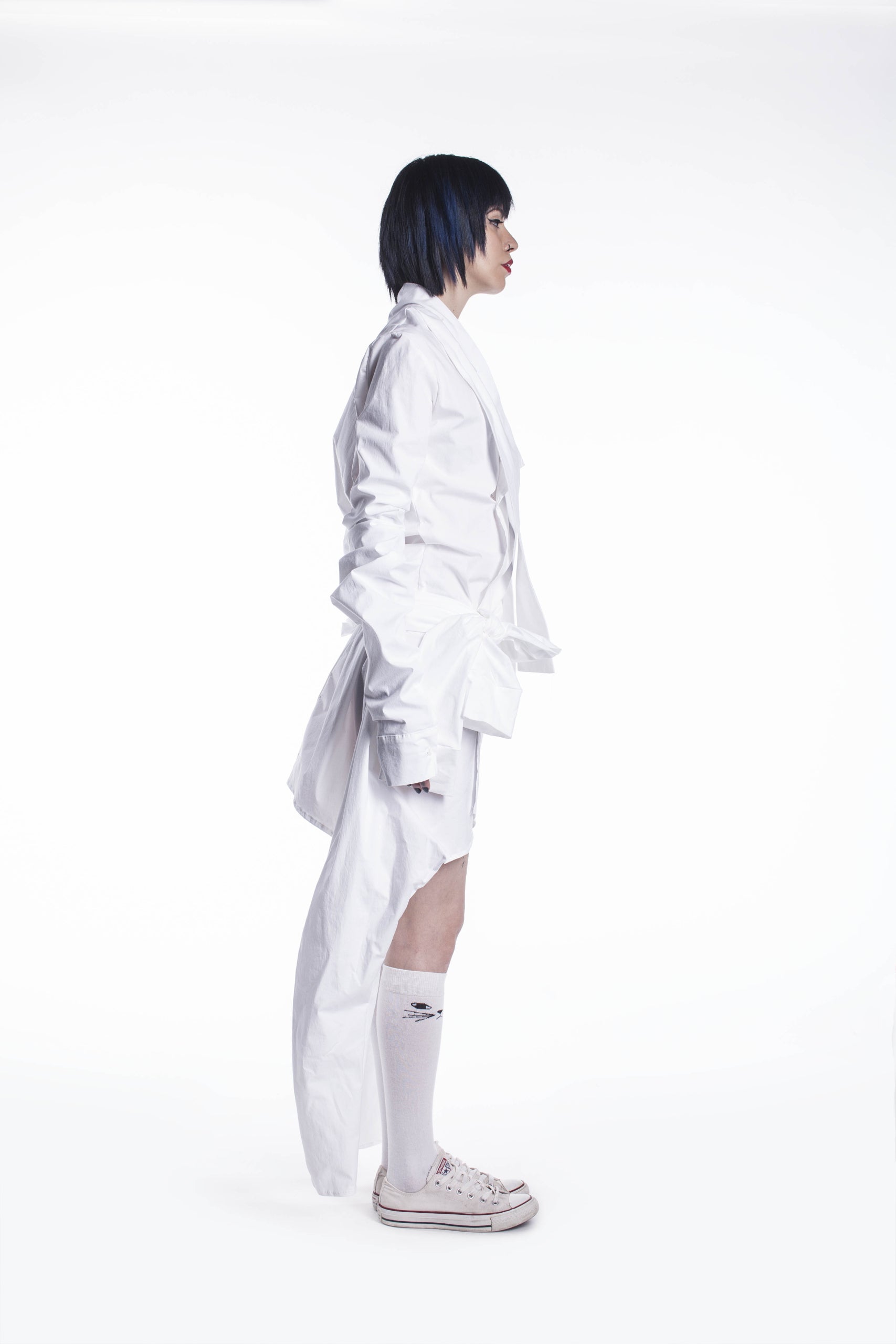 Extravagant Dress with Attached Sleeves