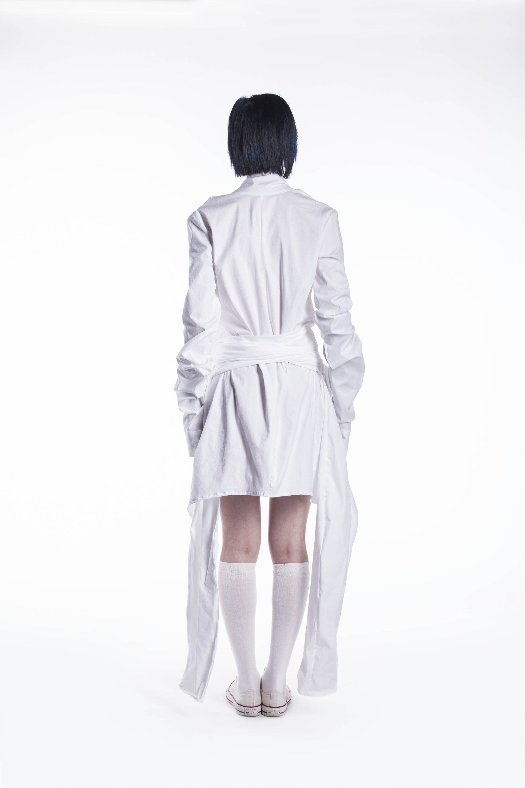 Extravagant Dress with Attached Sleeves