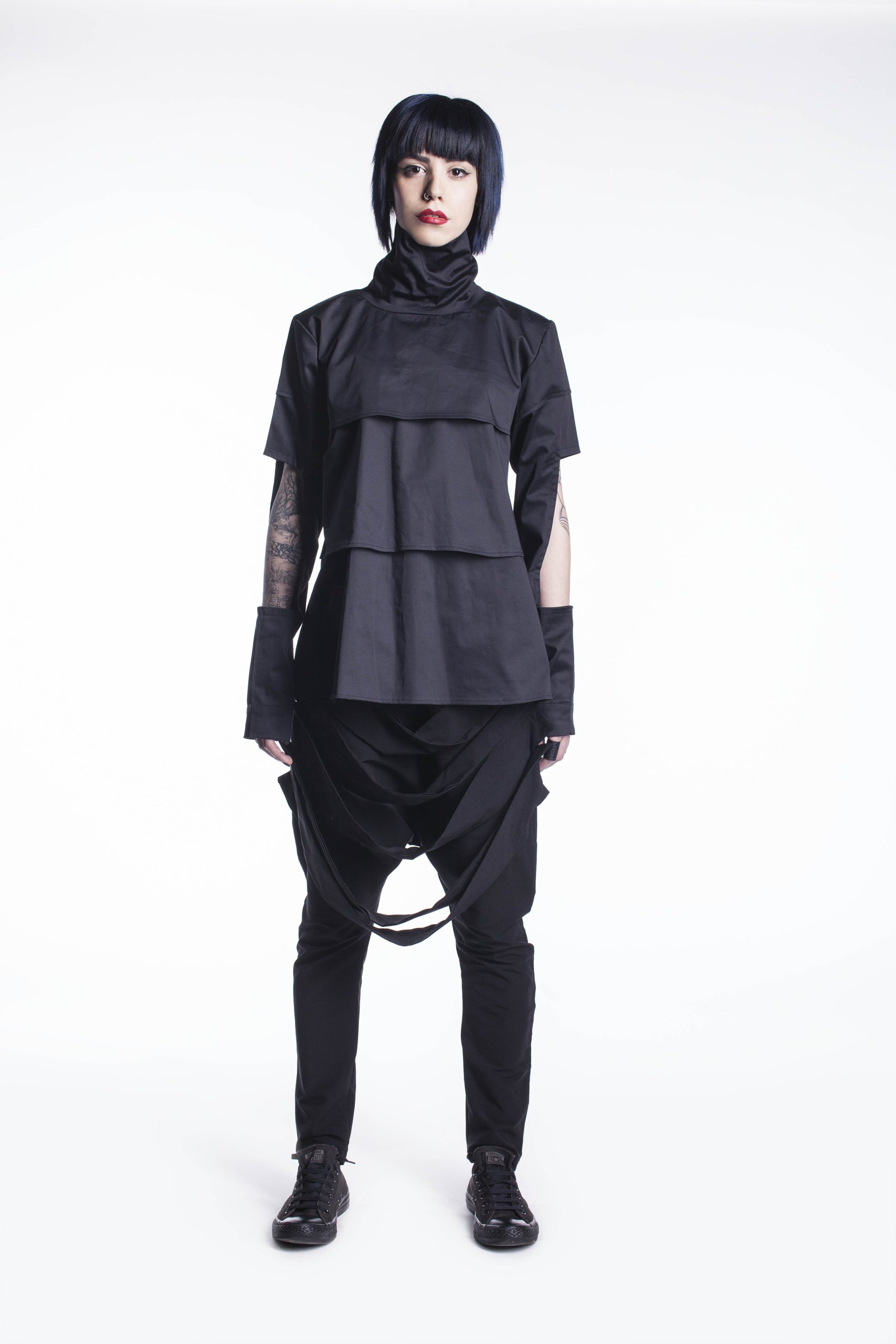 Deconstructed Turtleneck Top