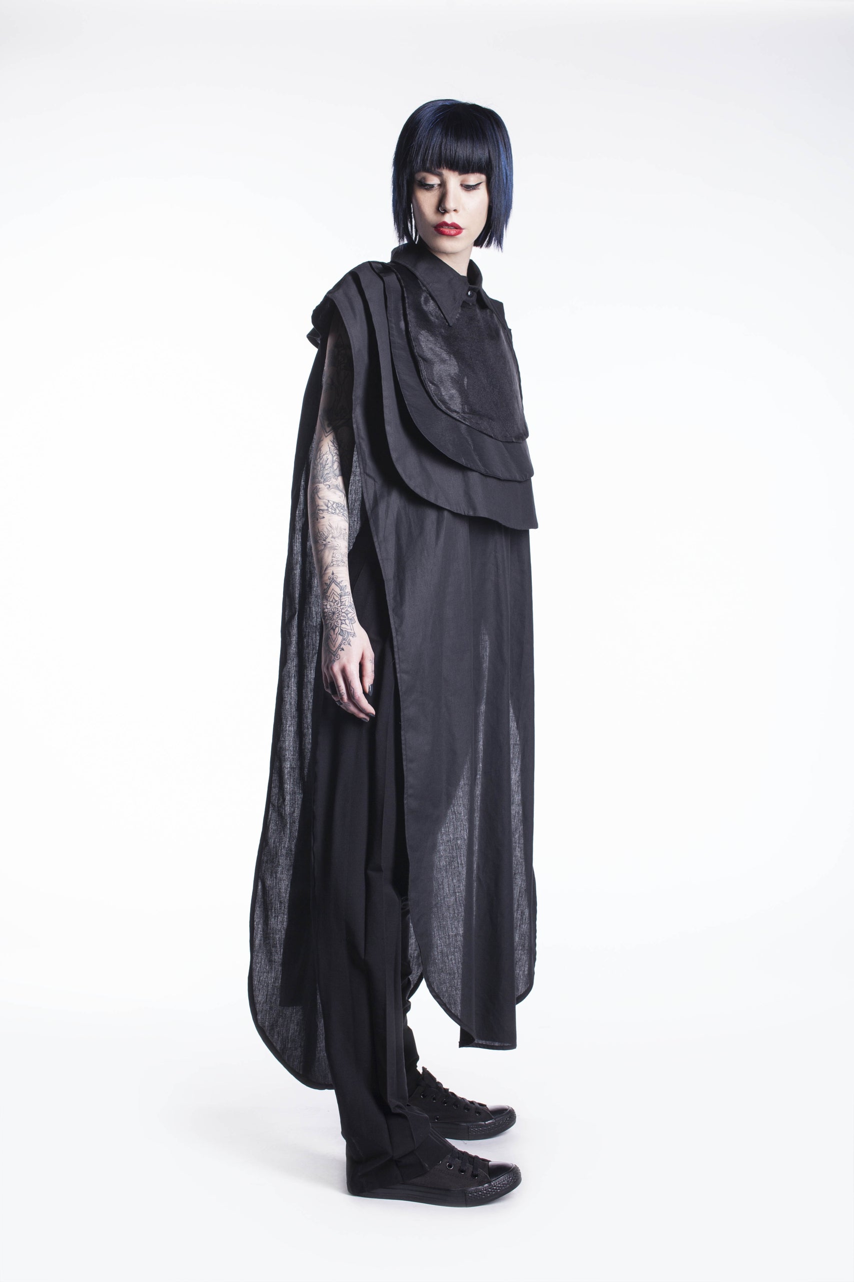 Oversized Top with Jabot