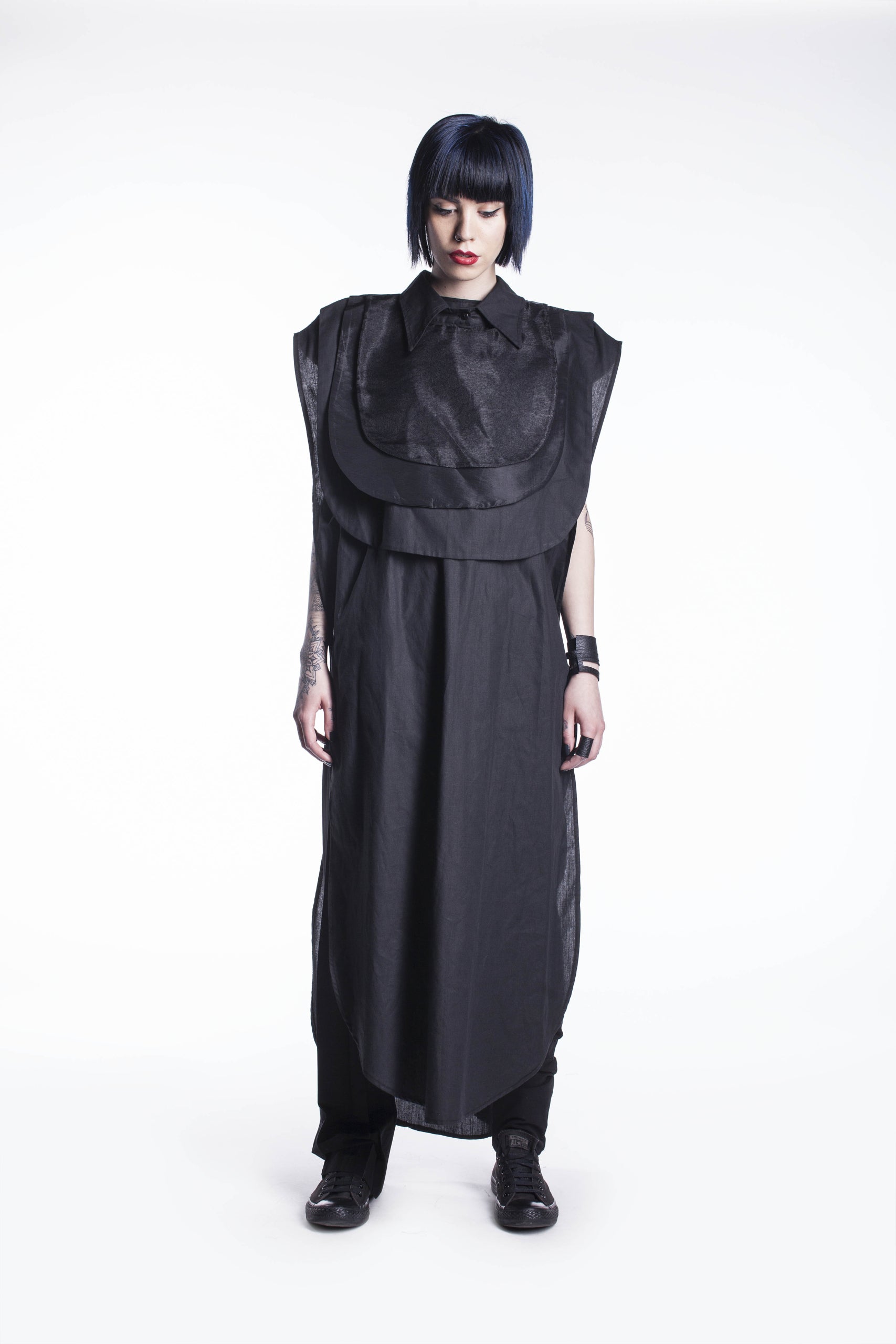 Oversized Top with Jabot