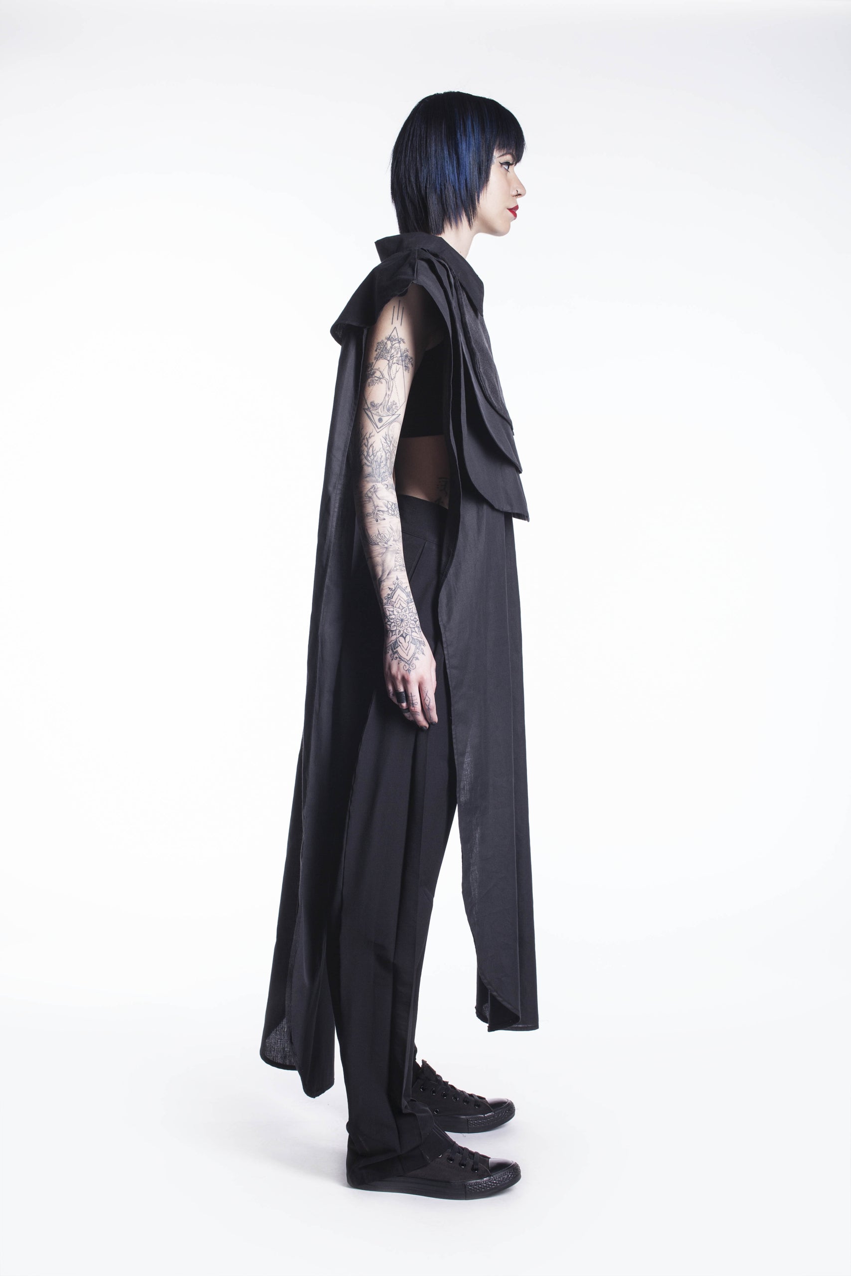 Oversized Top with Jabot