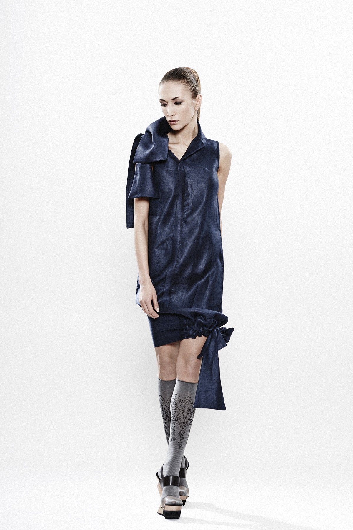 Deconstructed Linen Dress