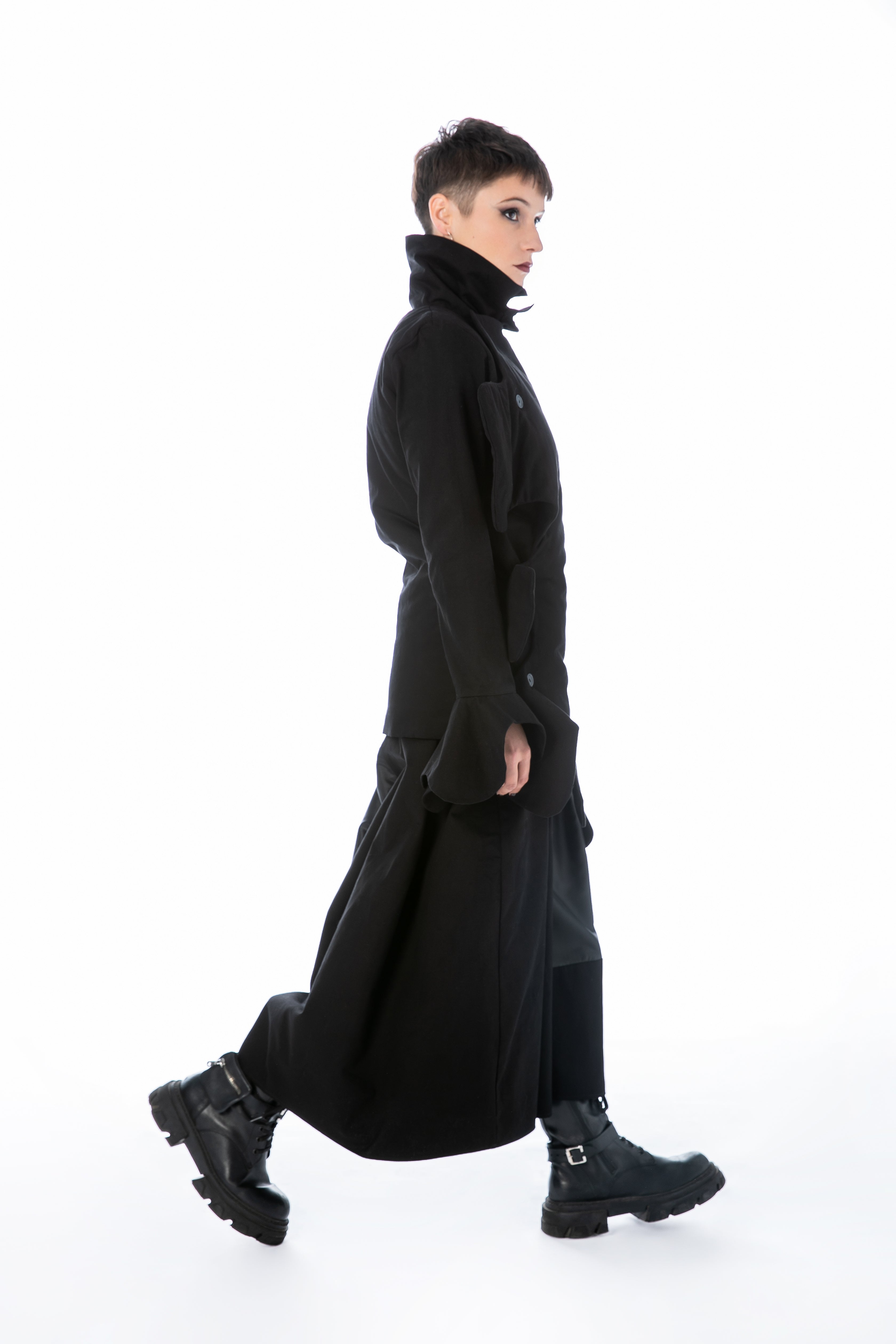 Skirt Pants In Cotton And Taffeta