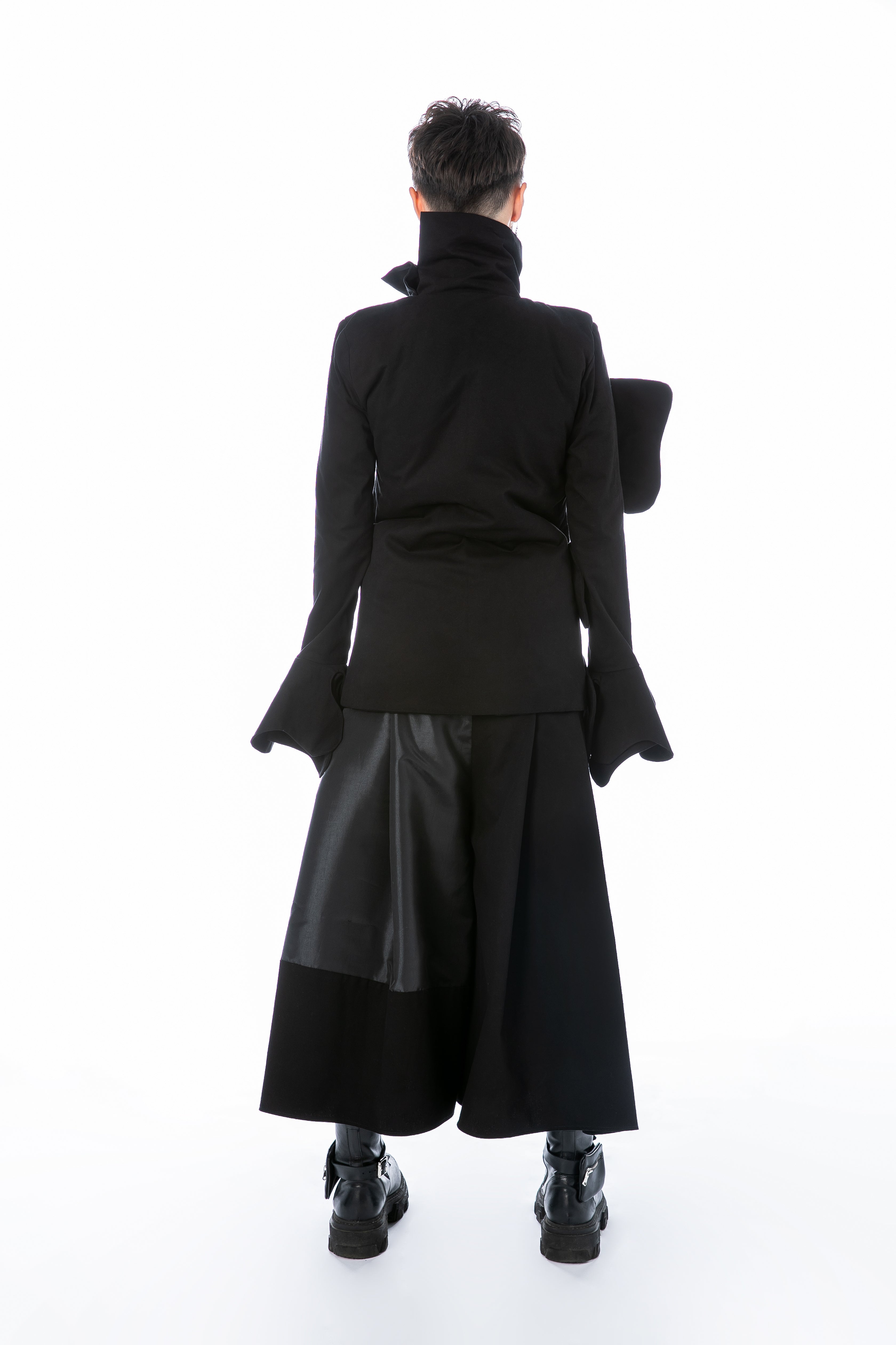 Wadded Jacket With High Collar