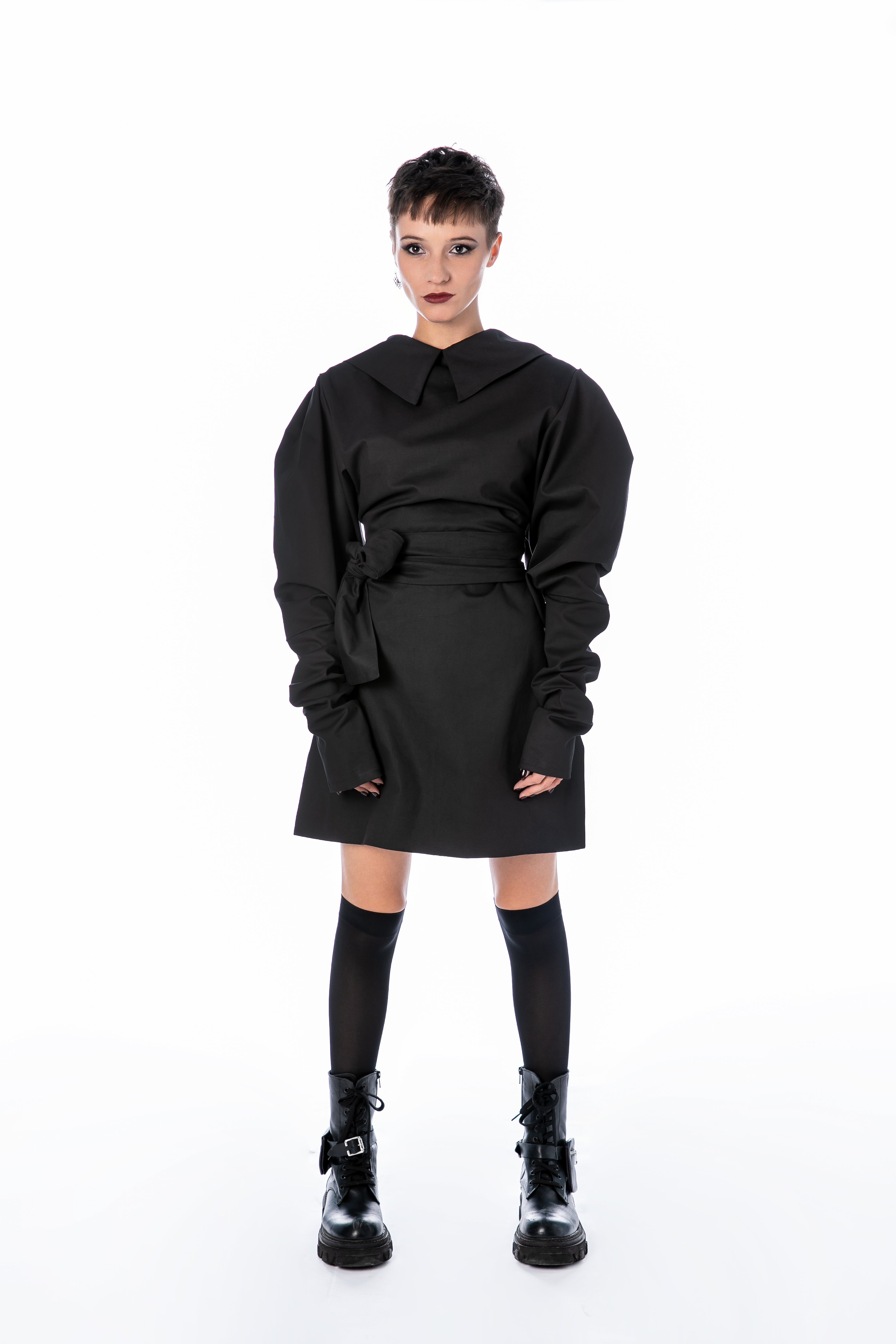 Puff Sleeve Jacket Dress