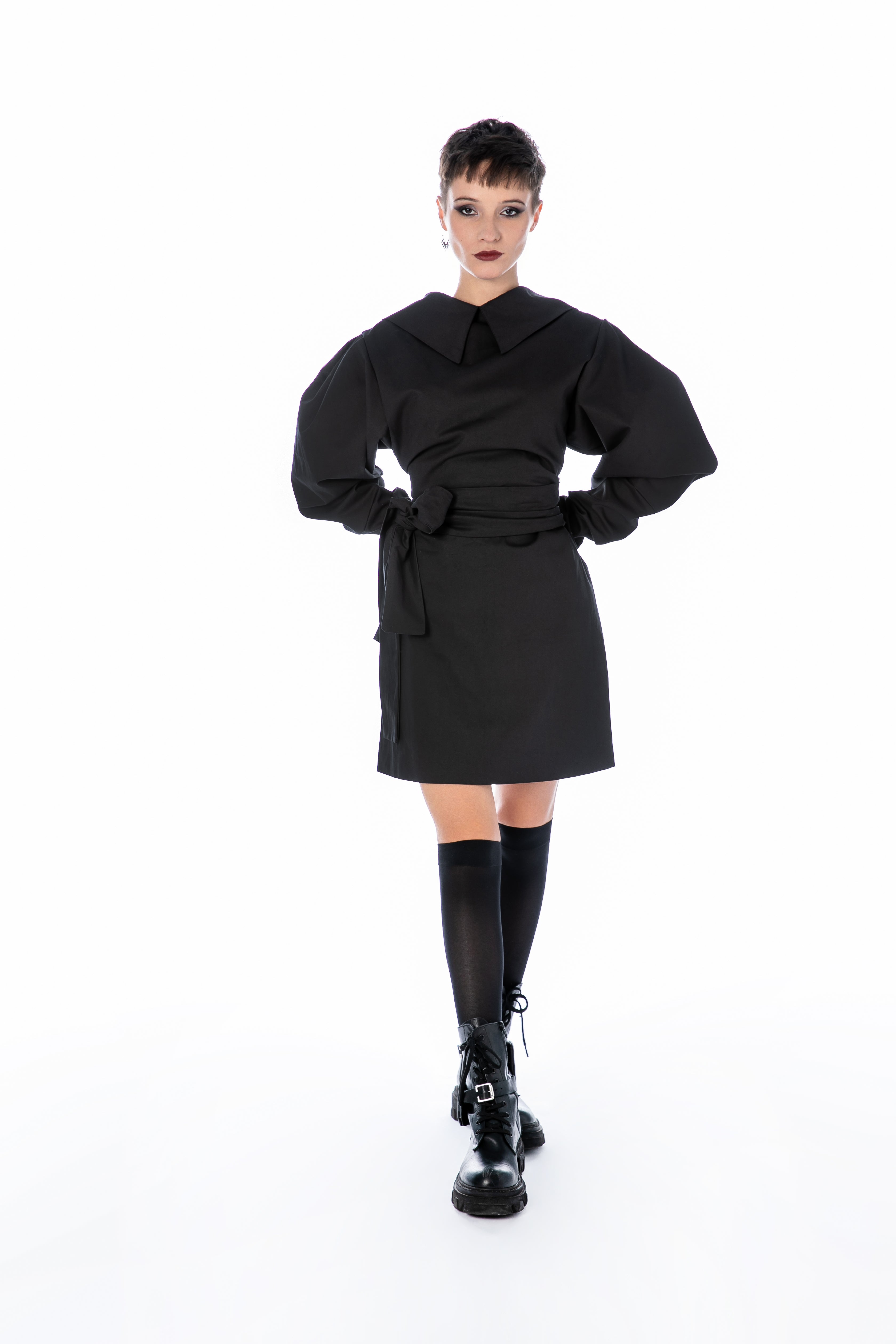 Puff Sleeve Jacket Dress