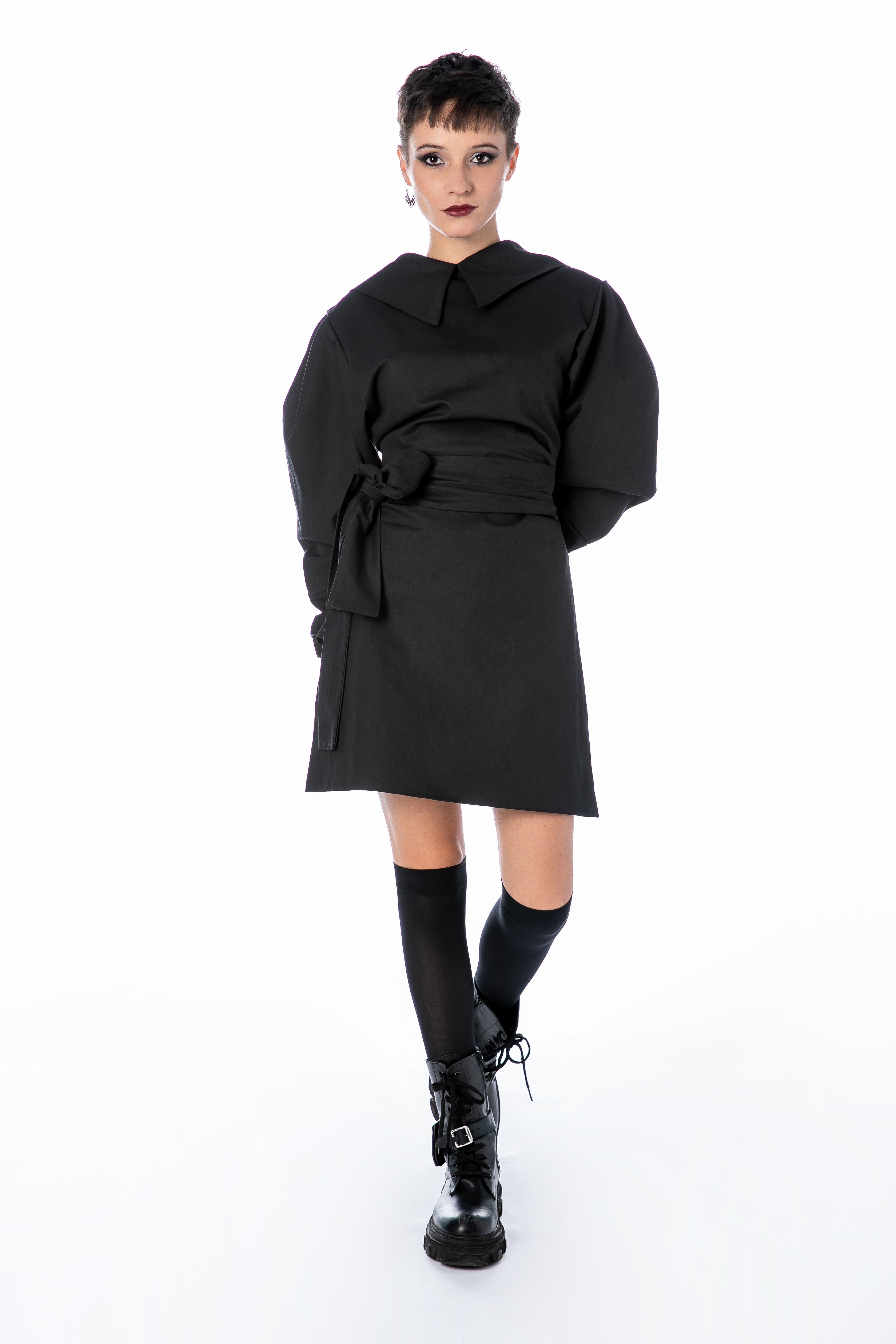 Puff Sleeve Jacket Dress