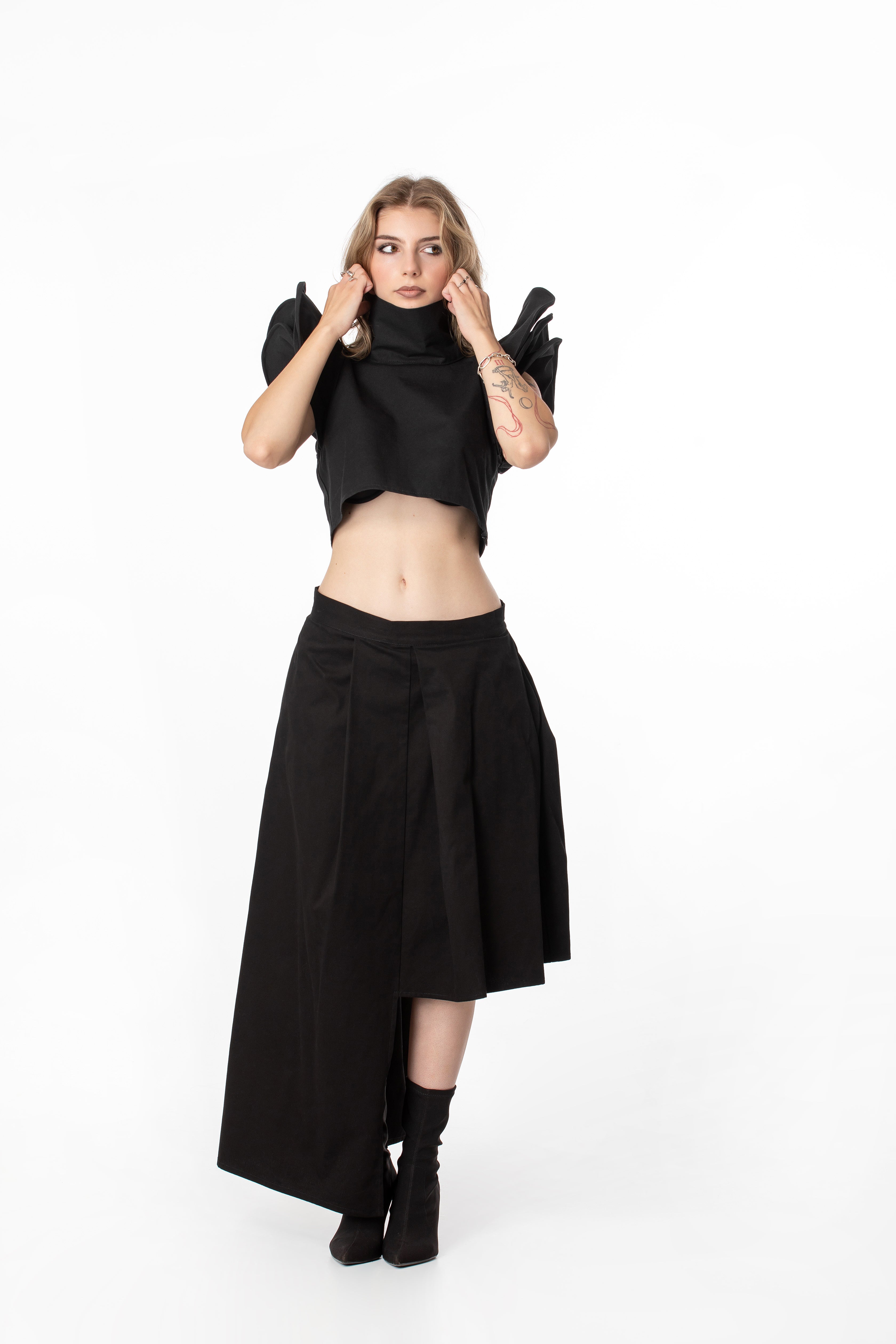 Sculptural Crop Top