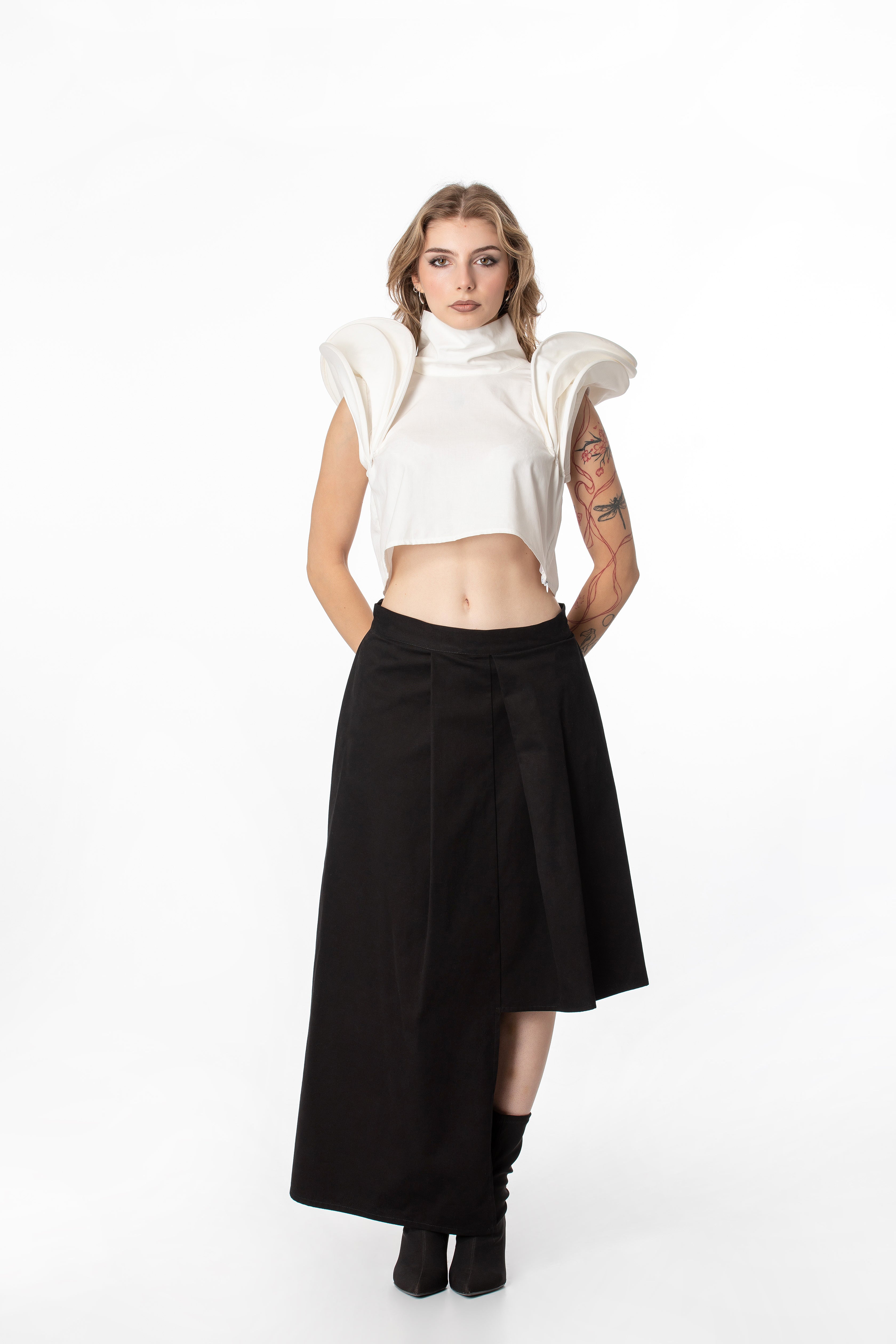 Architectural Crop Top