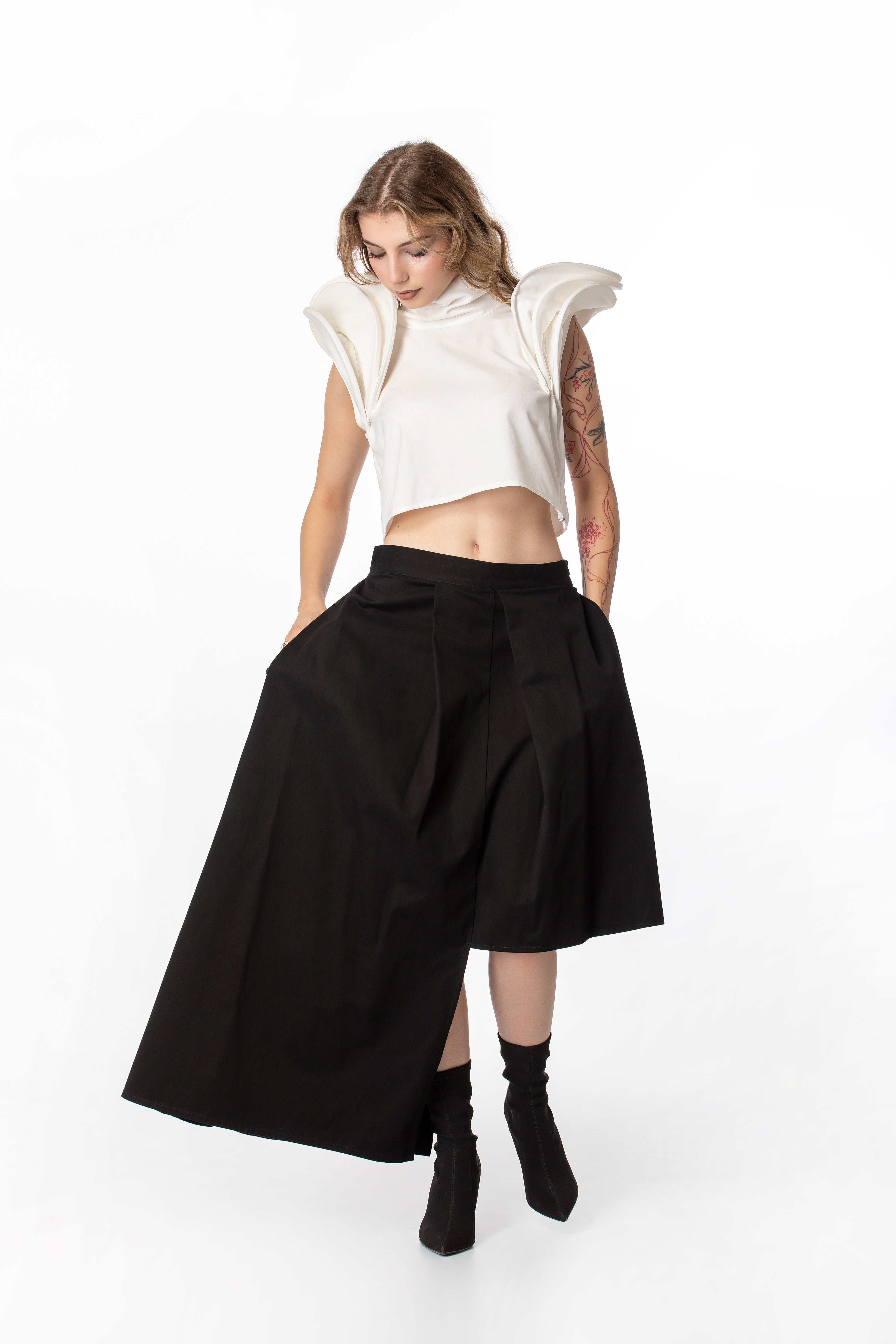 Architectural Crop Top