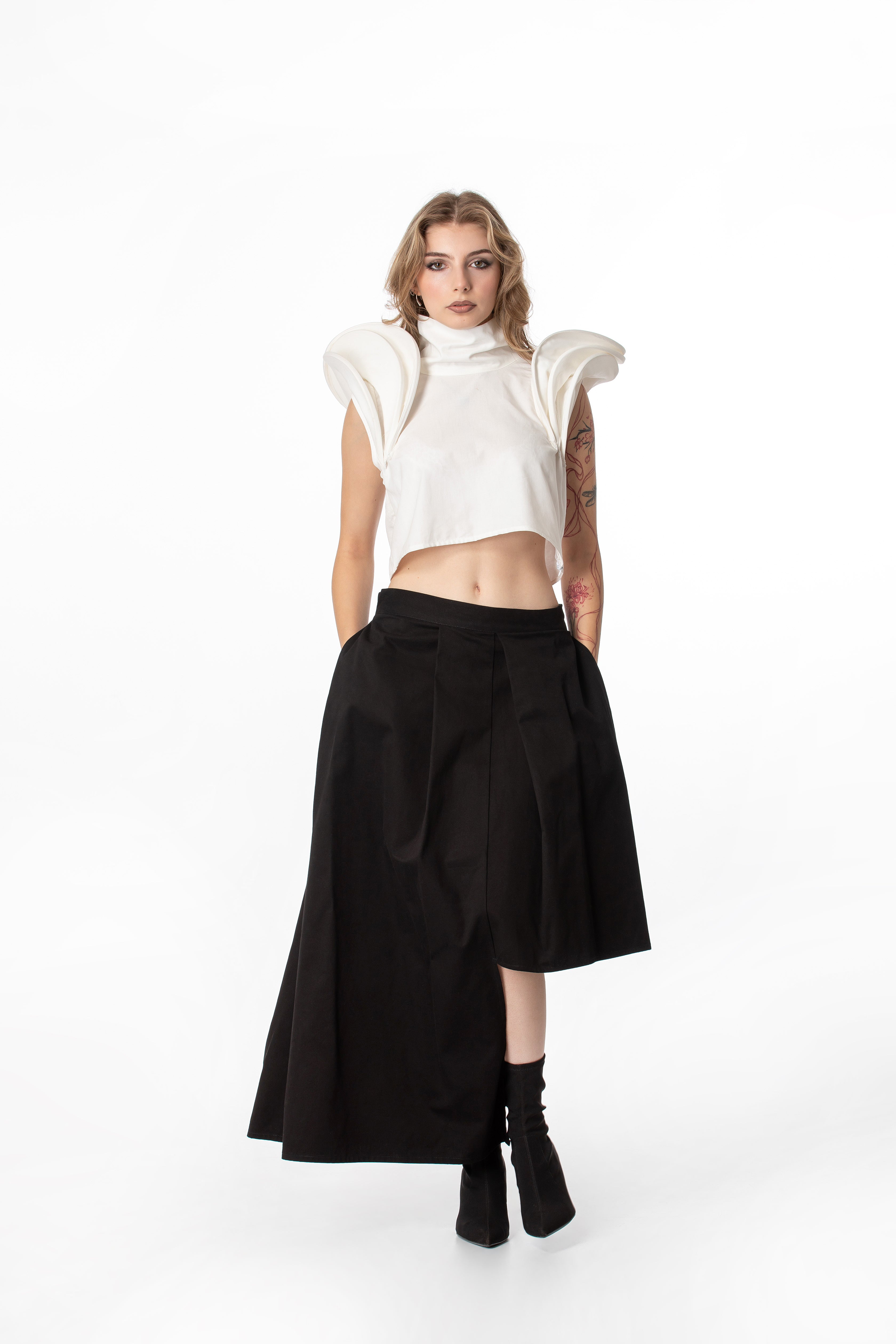 Architectural Crop Top