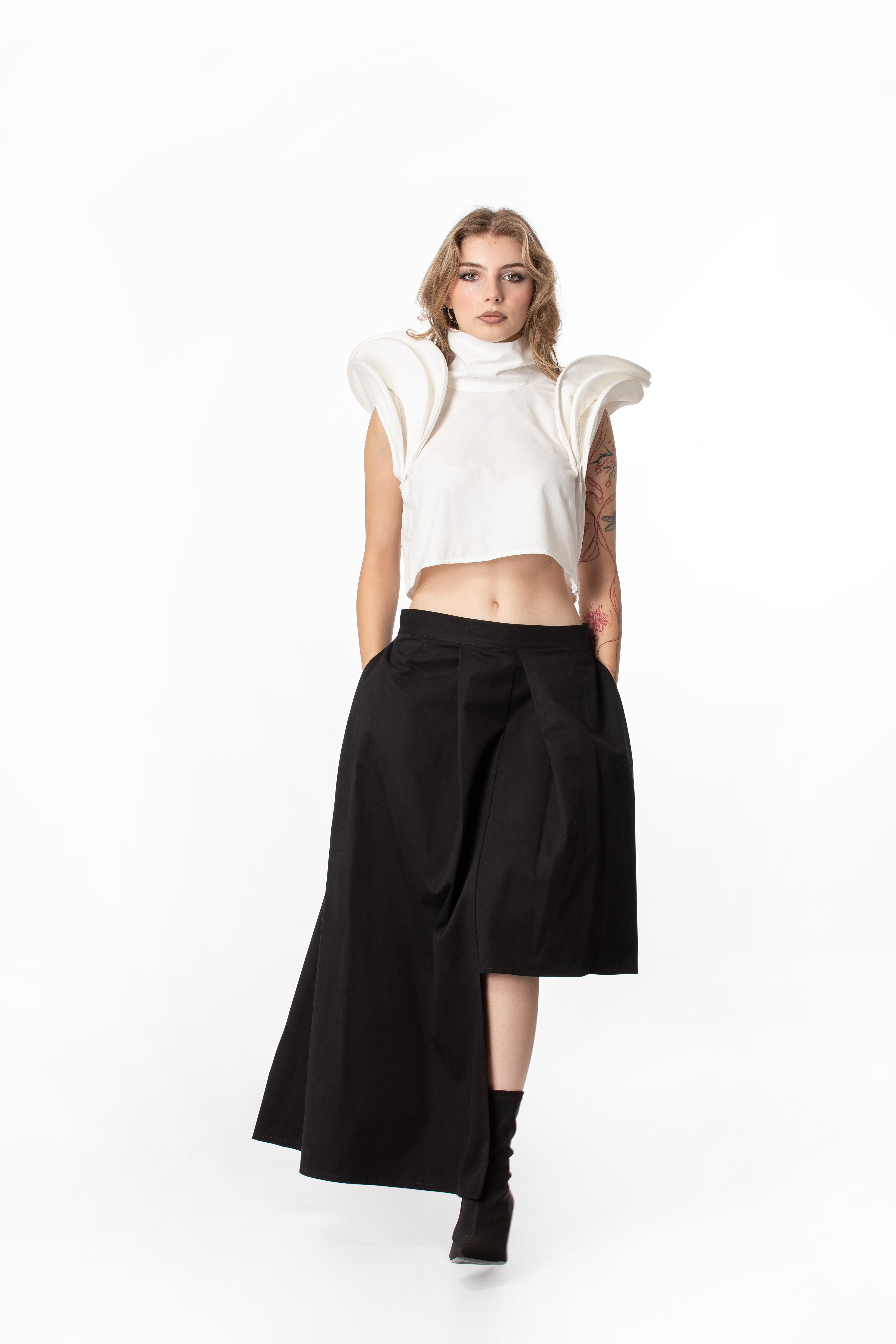 Architectural Crop Top
