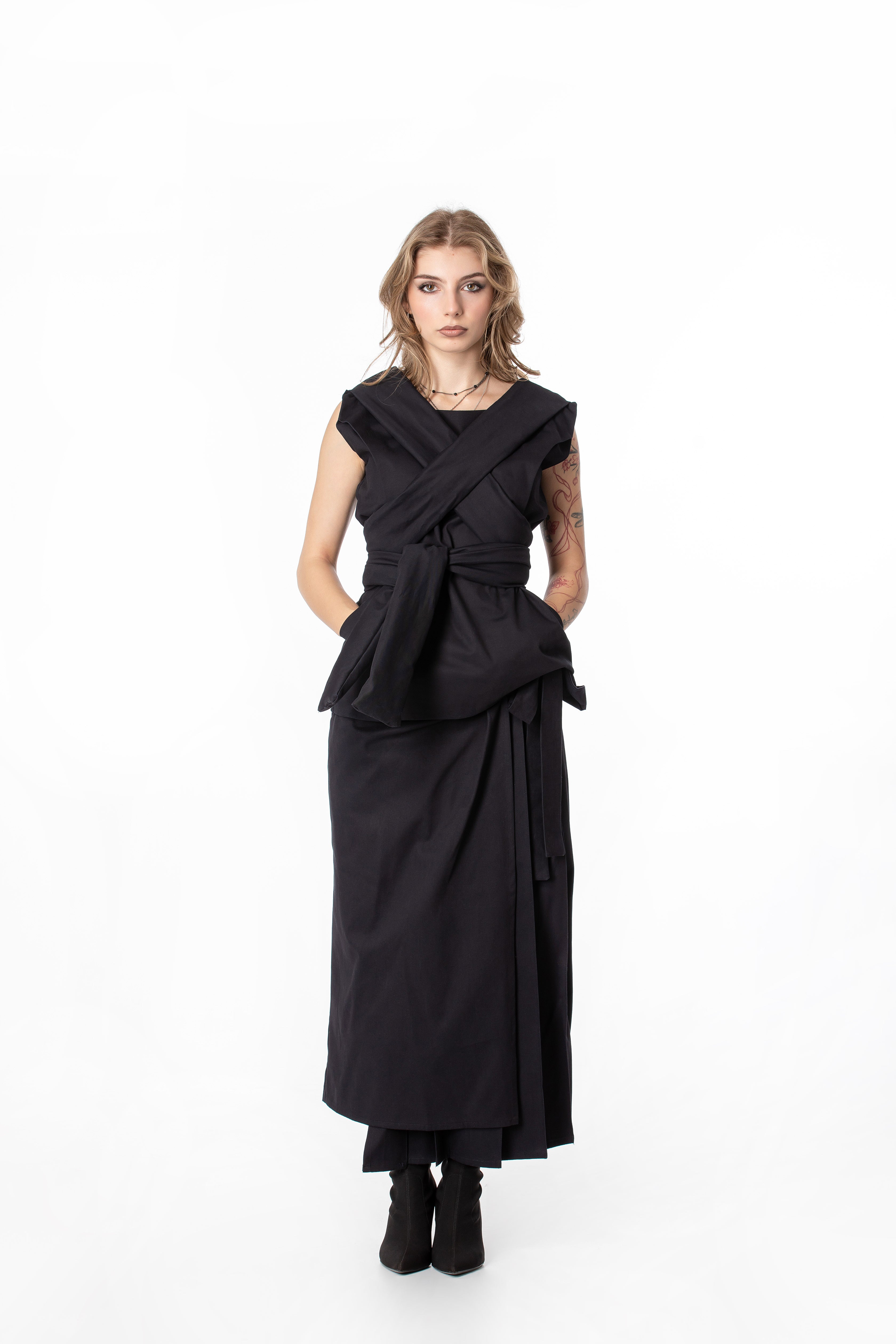 Ribbon Wrap Vest
