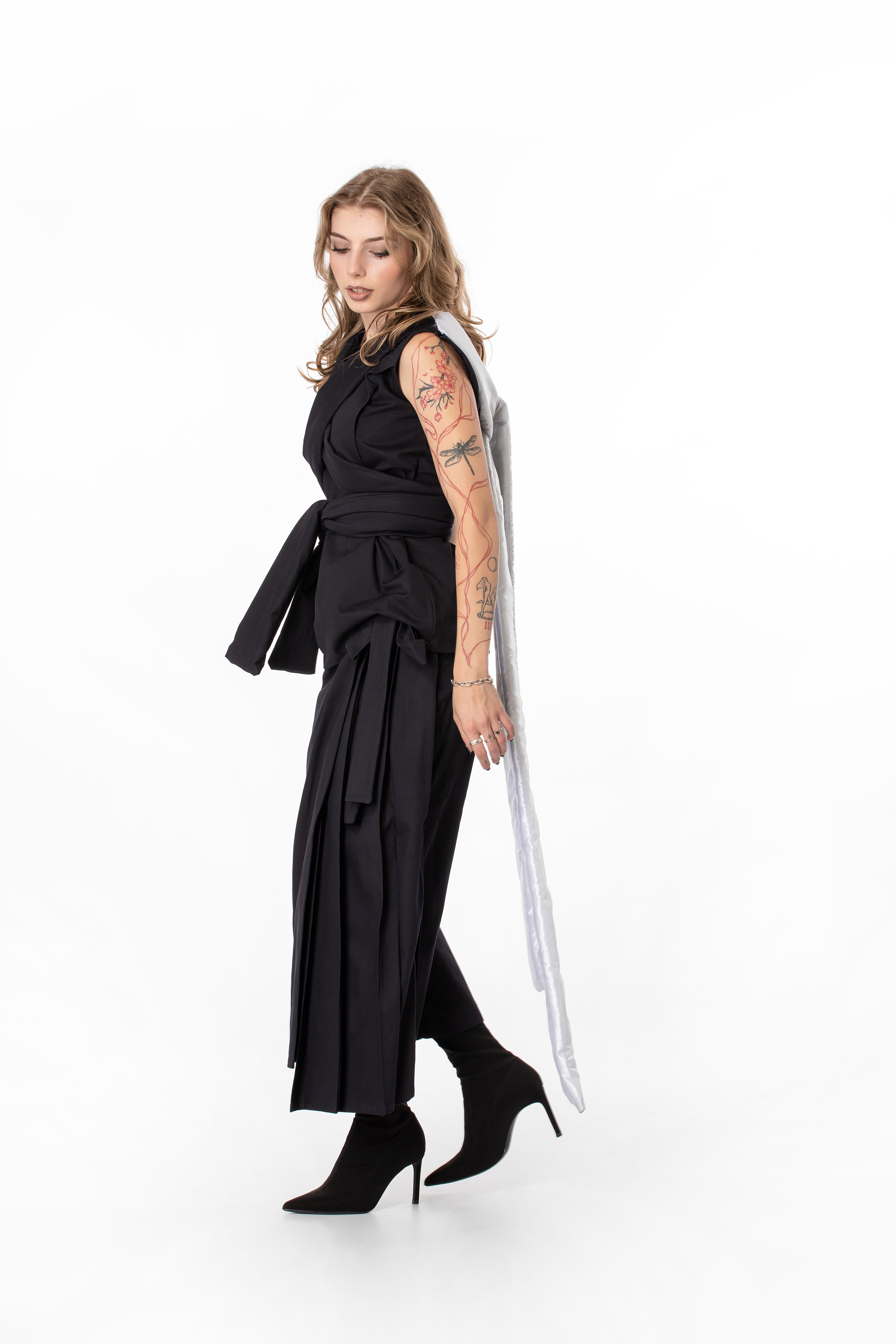 Wide Leg Skirt Trousers