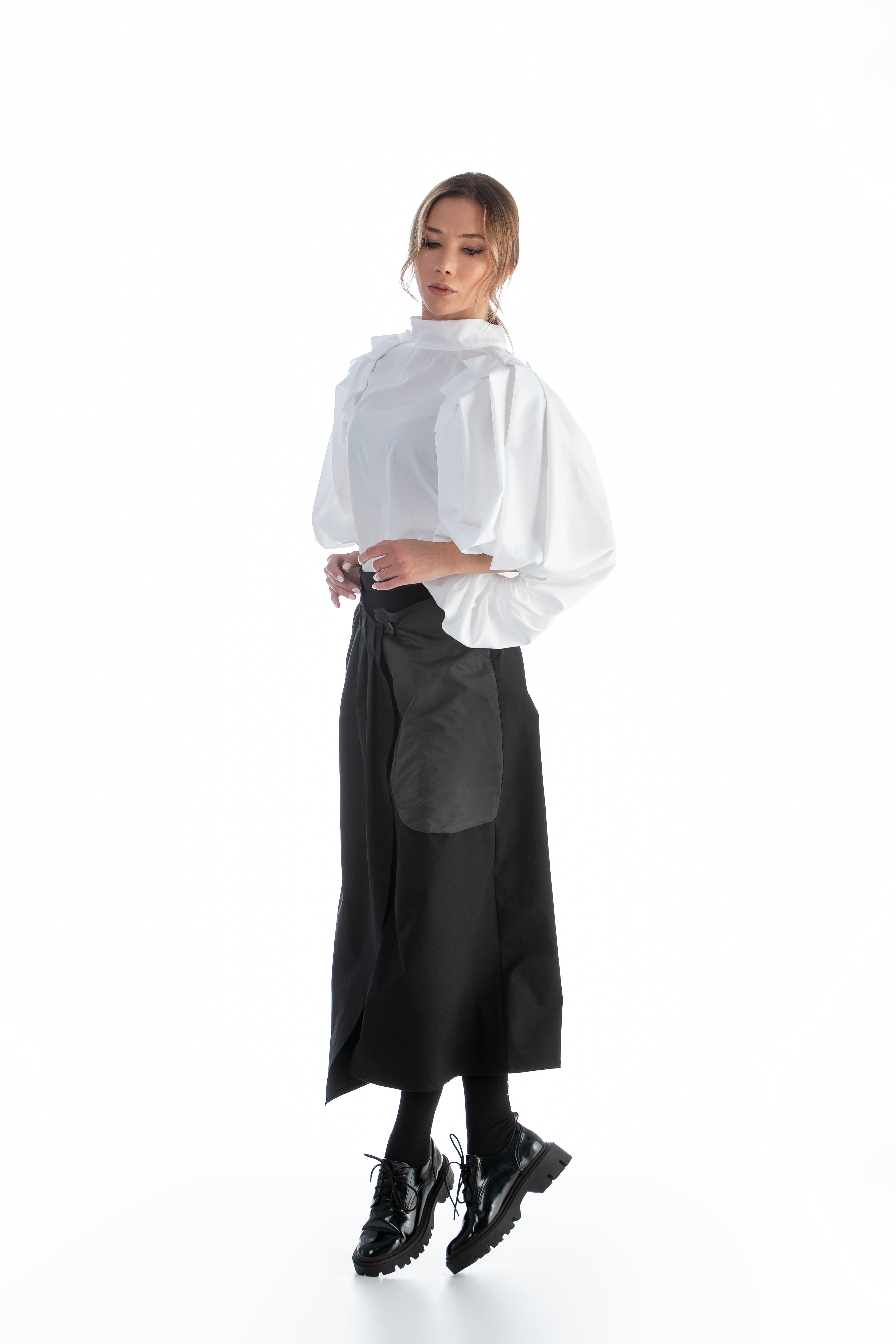 Wrap Skirt with One Pocket