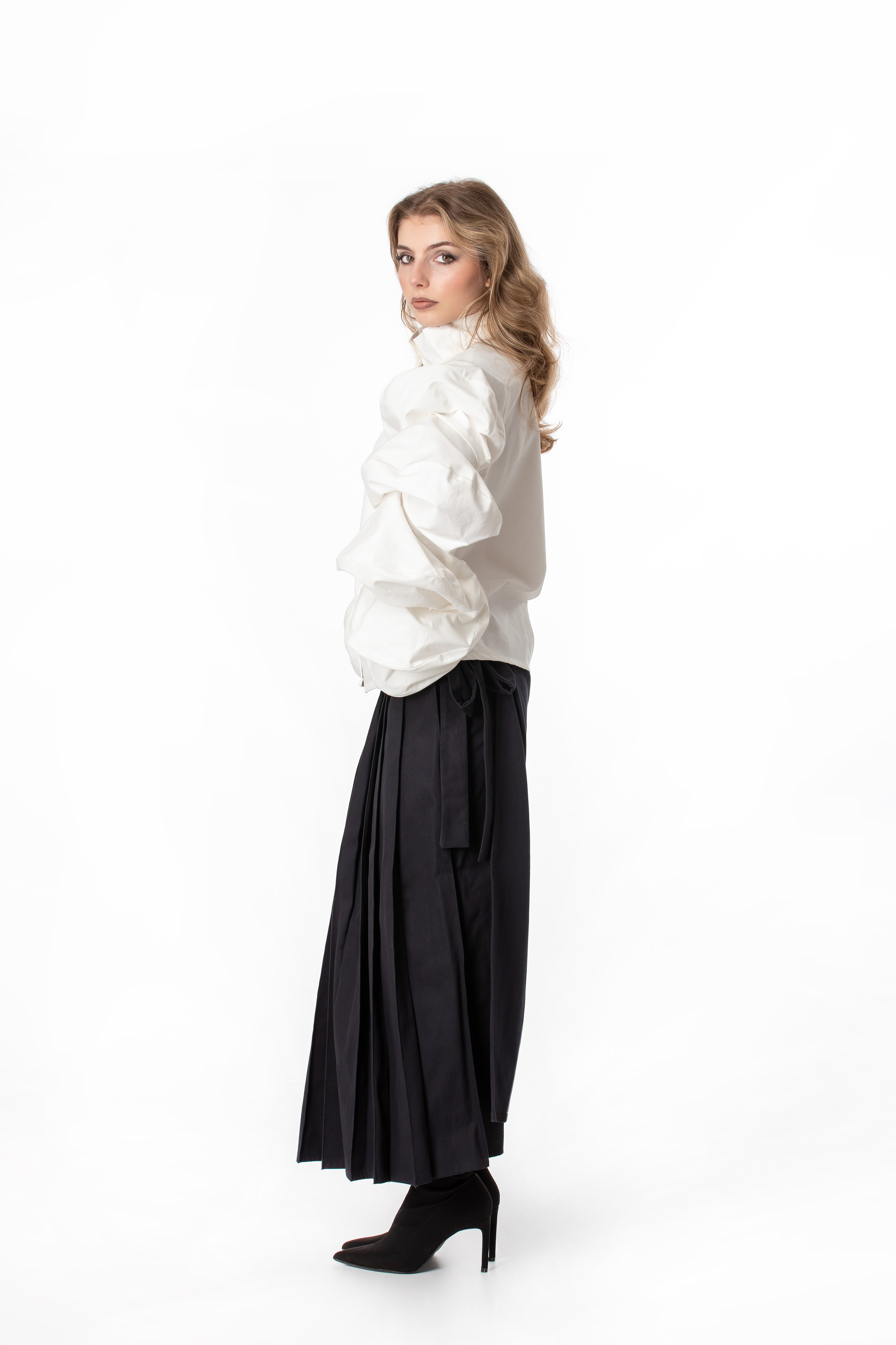 Dramatic Voluminous Sleeve Blouse