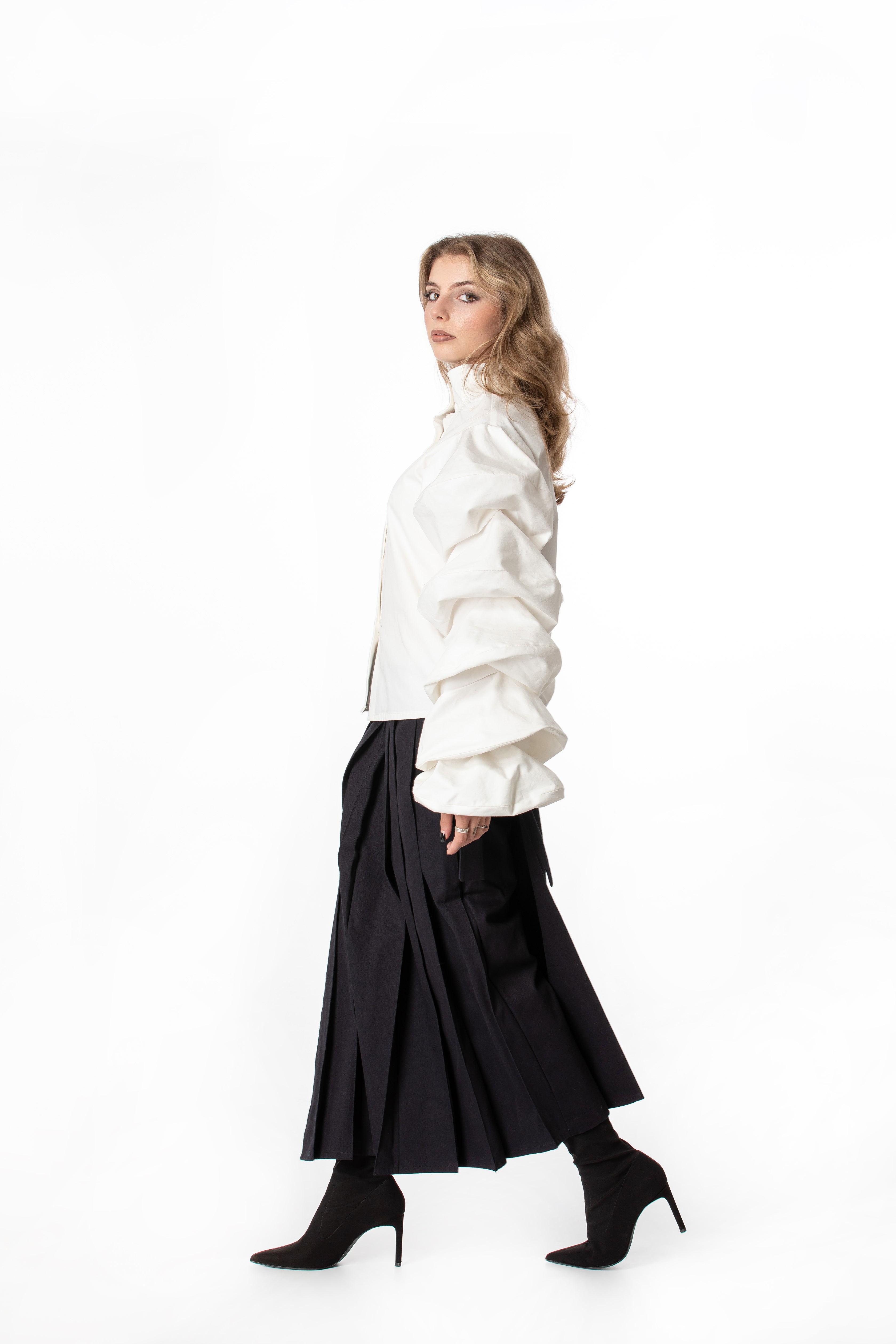 Dramatic Voluminous Sleeve Blouse