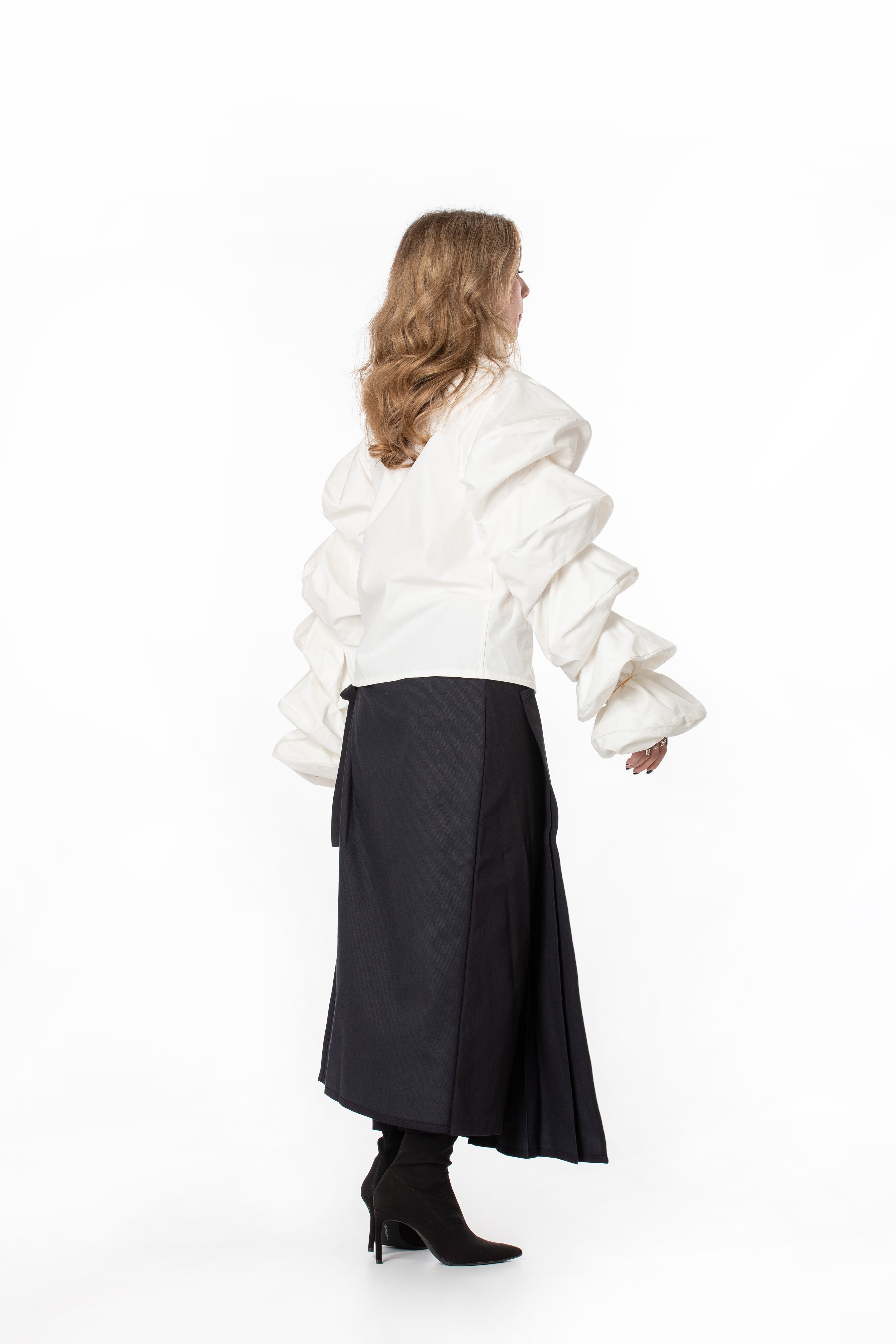 Dramatic Voluminous Sleeve Blouse