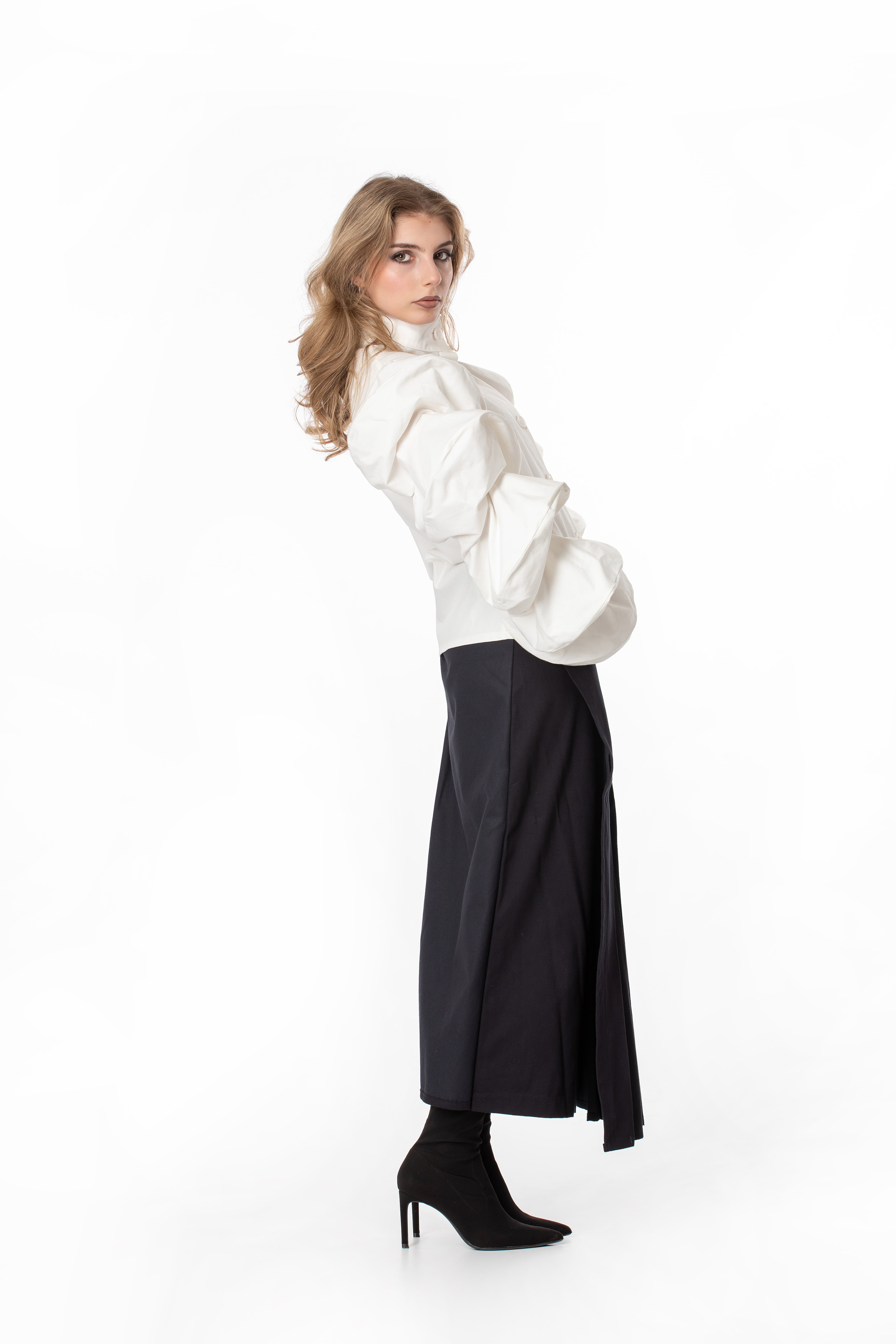 Dramatic Voluminous Sleeve Blouse