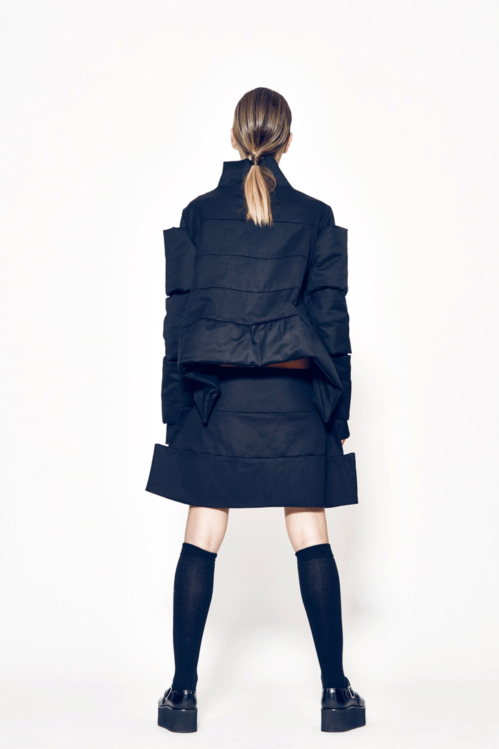 Wadded Jacket And Hat Set
