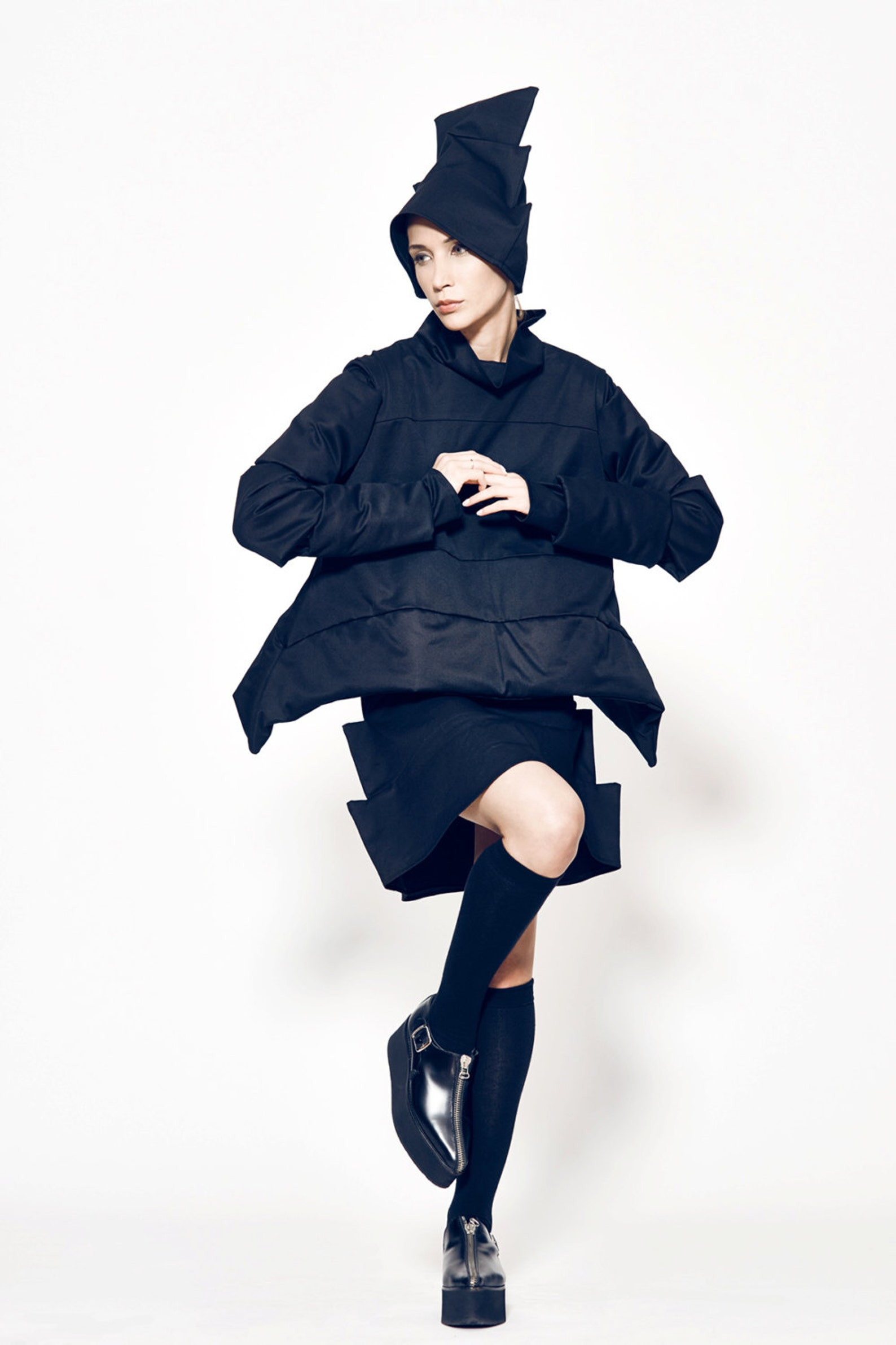 Wadded Jacket And Hat Set