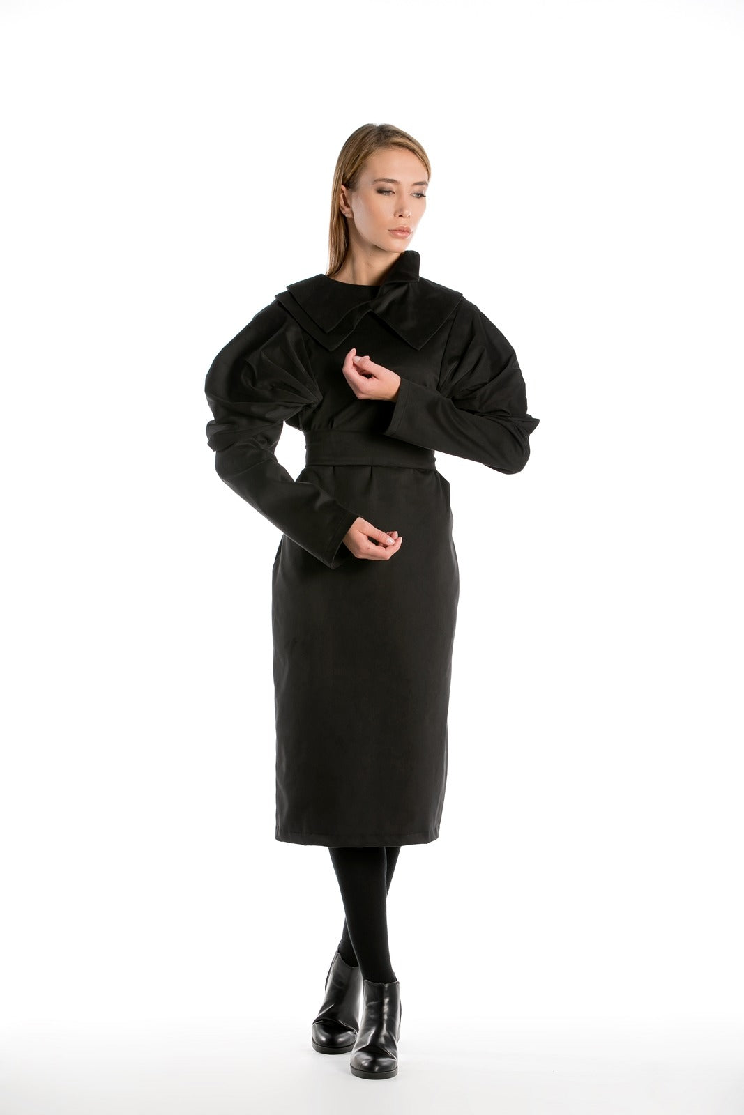 Long Coat with Double Collar