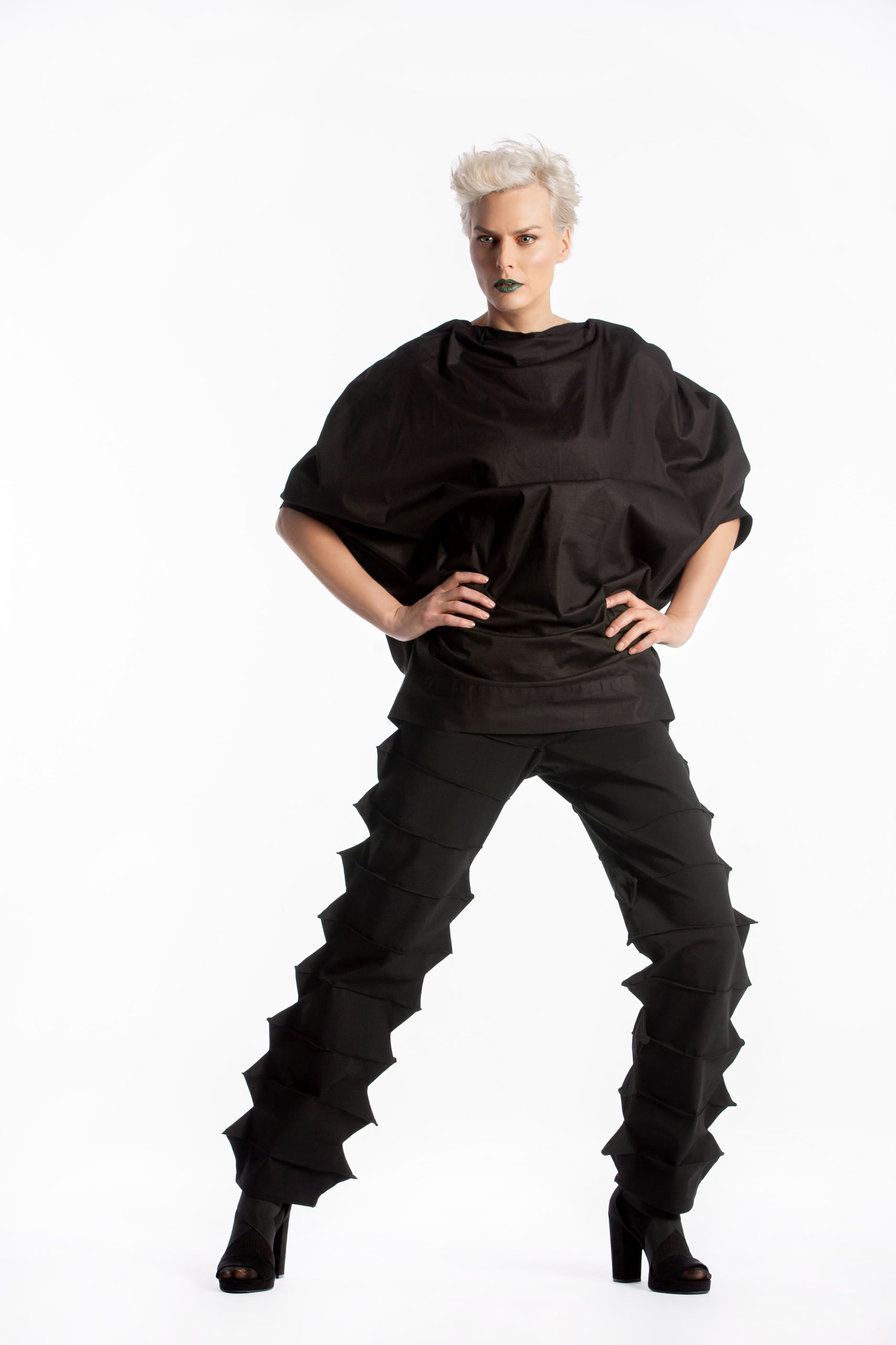 Deconstructed Pants with Sharp Edges