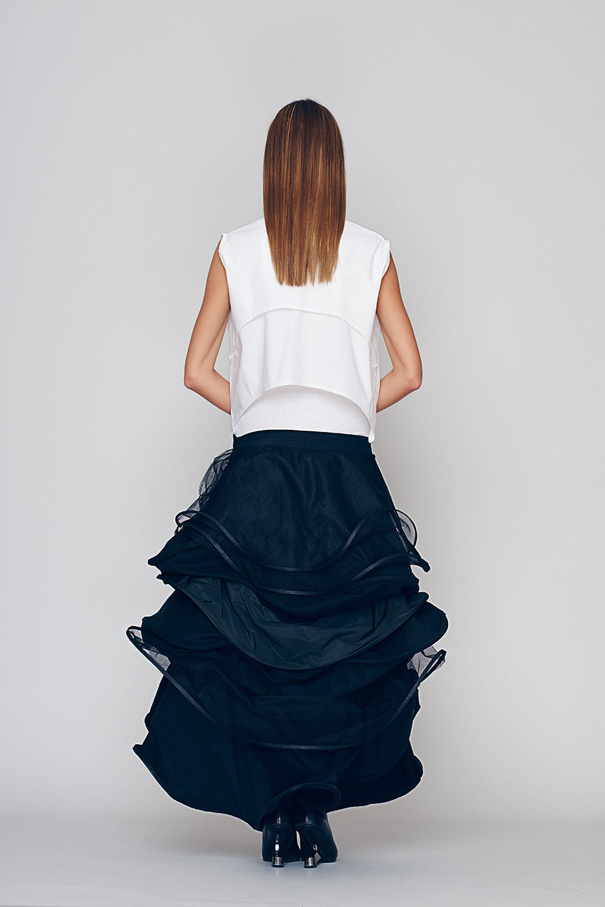 Deconstructed Wavy Skirt