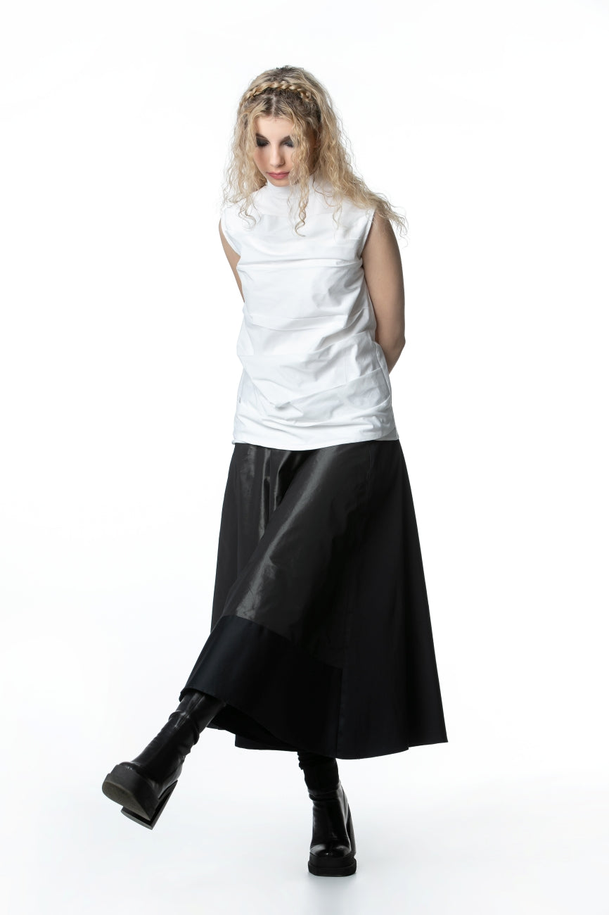 Cotton and Taffeta Skirt