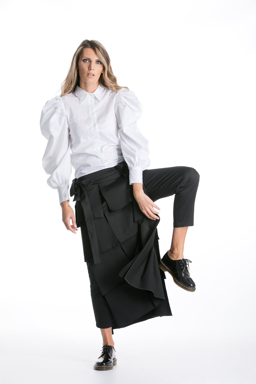 Pants With Detachable Skirt